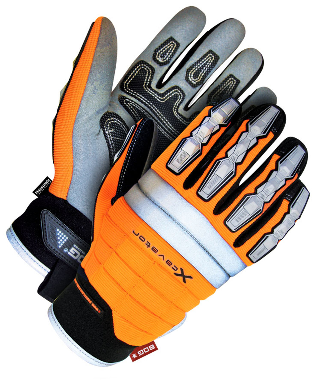 Winter Xcavator Clarino® Leather Double Palm Thinsulate® C40 Hi-Viz Orange Glove  20-9-10685