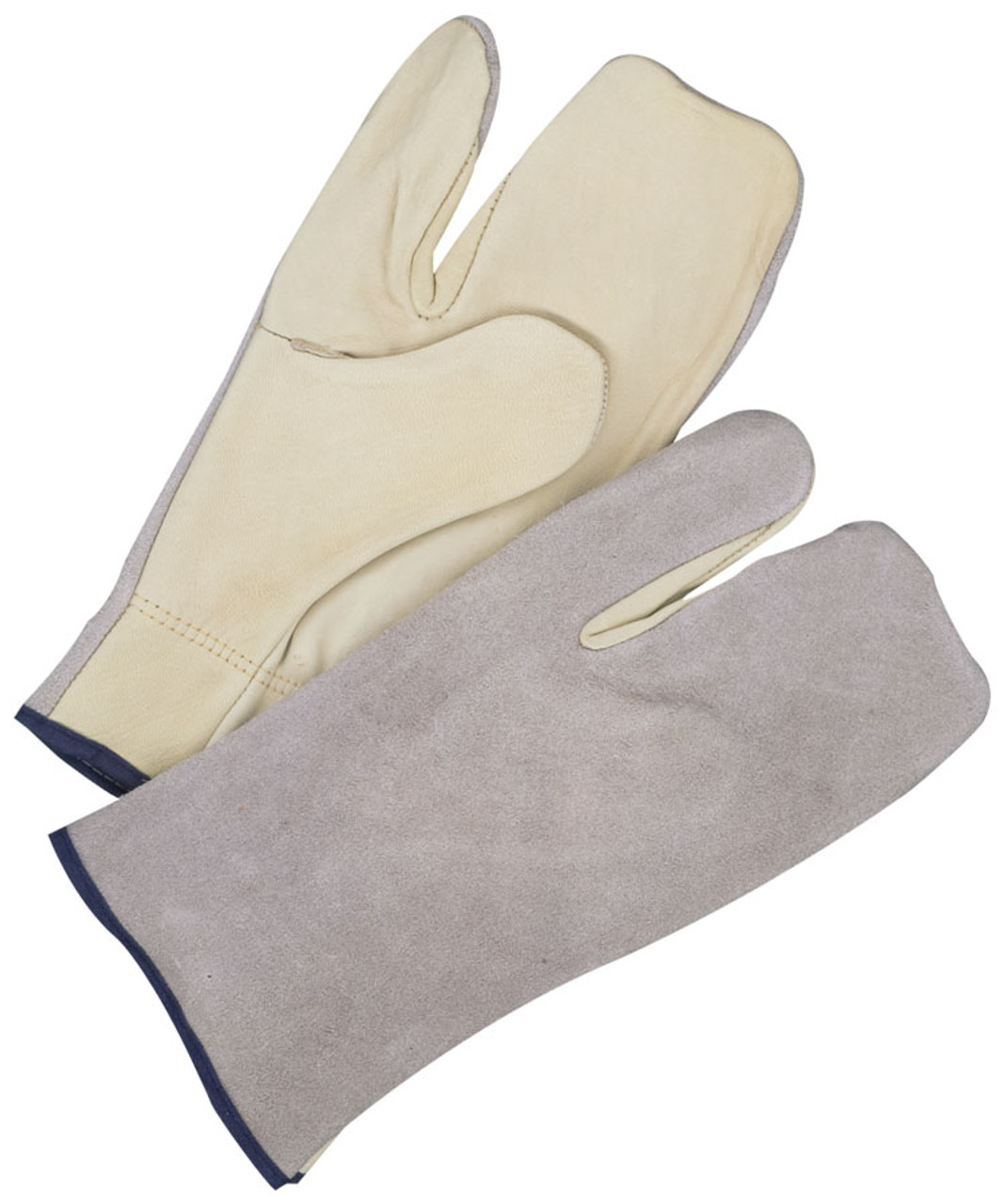 Grain Cowhide Mitt w/Elastic Wrist  50-1-804