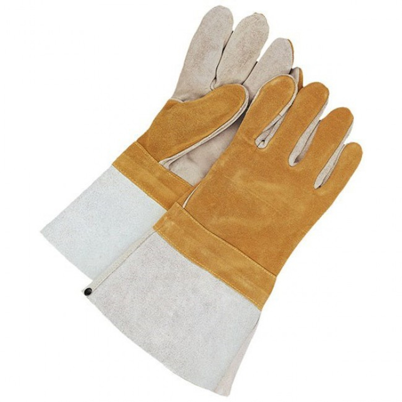 Split Cowhide Weld Glove Fleece Lined Backhand w/Gauntlet  60-1-1500