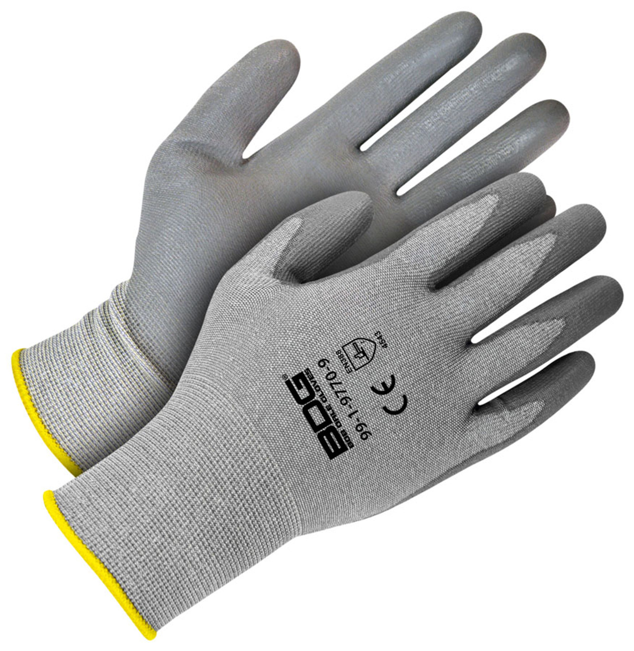 BDG® Polyurethane Coated HPPE Knit Cut-Rez Glove Grey  99-1-9770