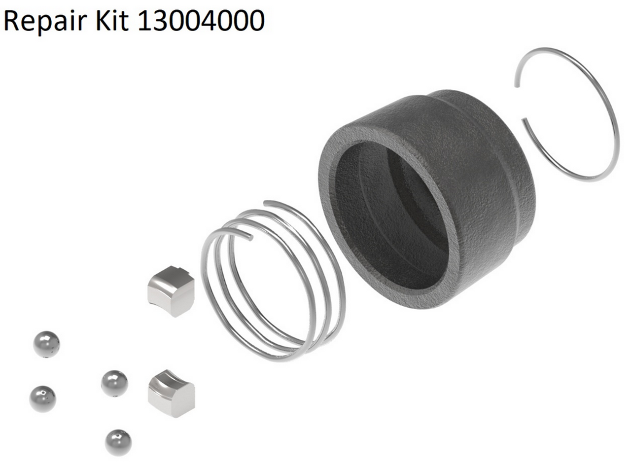 1-3/8"-6 Spline - Ball Shear Clutch Safety Slide-Lok QD Yoke - Bondioli® 6 / Walterscheid® AW22 Series  PTO104-8606