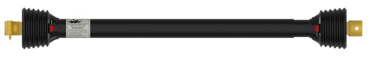 1-3/8"-6 Spline Push Pin QD Yoke - 1-1/2" Round (1/2" Pin) Yoke - Four Yoke Driveline Assembly - Bondioli® 2 Series  PTO14006252