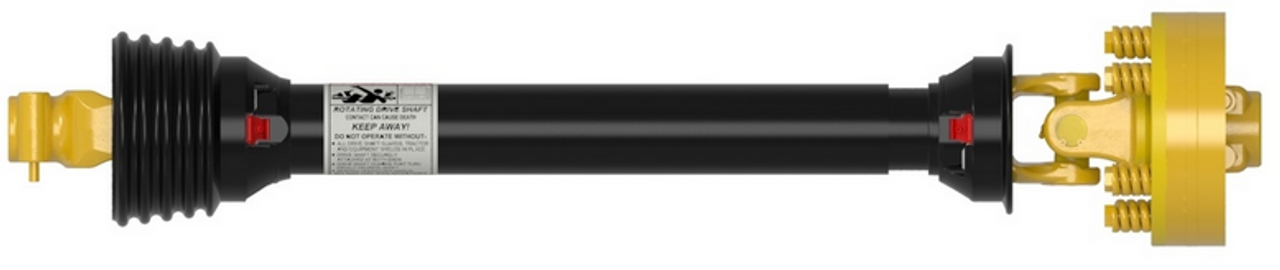 1-3/8"-6 Spline Push Pin QD Yoke - 1-3/8"-6 Spline Friction Clutch Yoke - Four Yoke Driveline Assembly - Bondioli® 4 Series  PTO14106438
