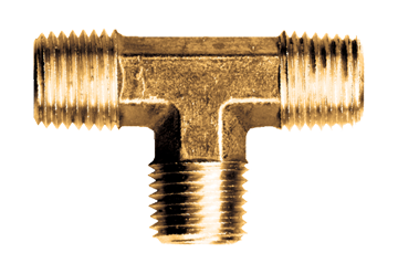 1/8" Forged Brass Male NPT Tee  101M-A