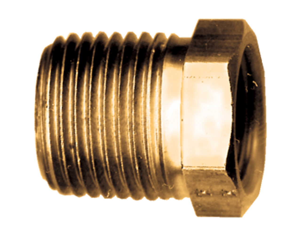 3/4 x 1/4" Brass Female NPT - Male NPT Reducing Hex Bushing  110-EB
