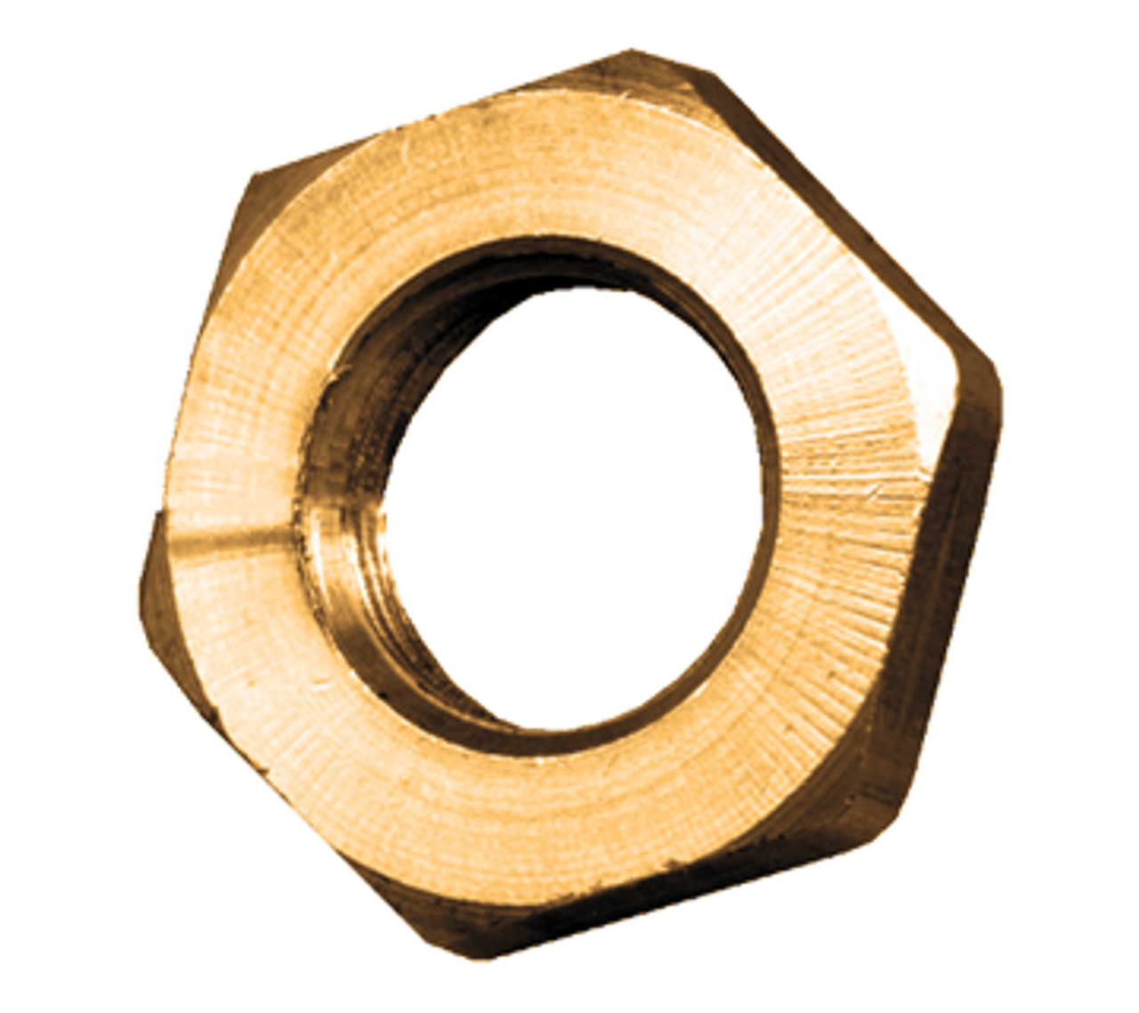 1" Cast Brass NPSM Jam Nut  111-H