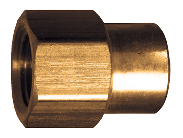 3/4 x 1/4" Cast Brass Female NPT Reducer Coupler  119-EB