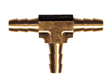 3/8" Brass Hose Barb Tee  123-6