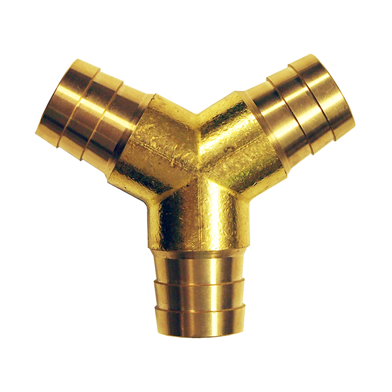 3/8" Brass Hose Barb Y-Connector  123Y-6