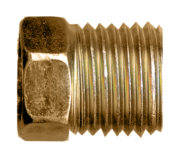 1/4" (7/16"-24) Brass Male 45° SAE Inverted Flare Nut  141-4