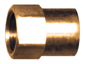 3/8 x 1/4" Brass Female 45° SAE Inverted Flare - Female NPT Connector  146-6B