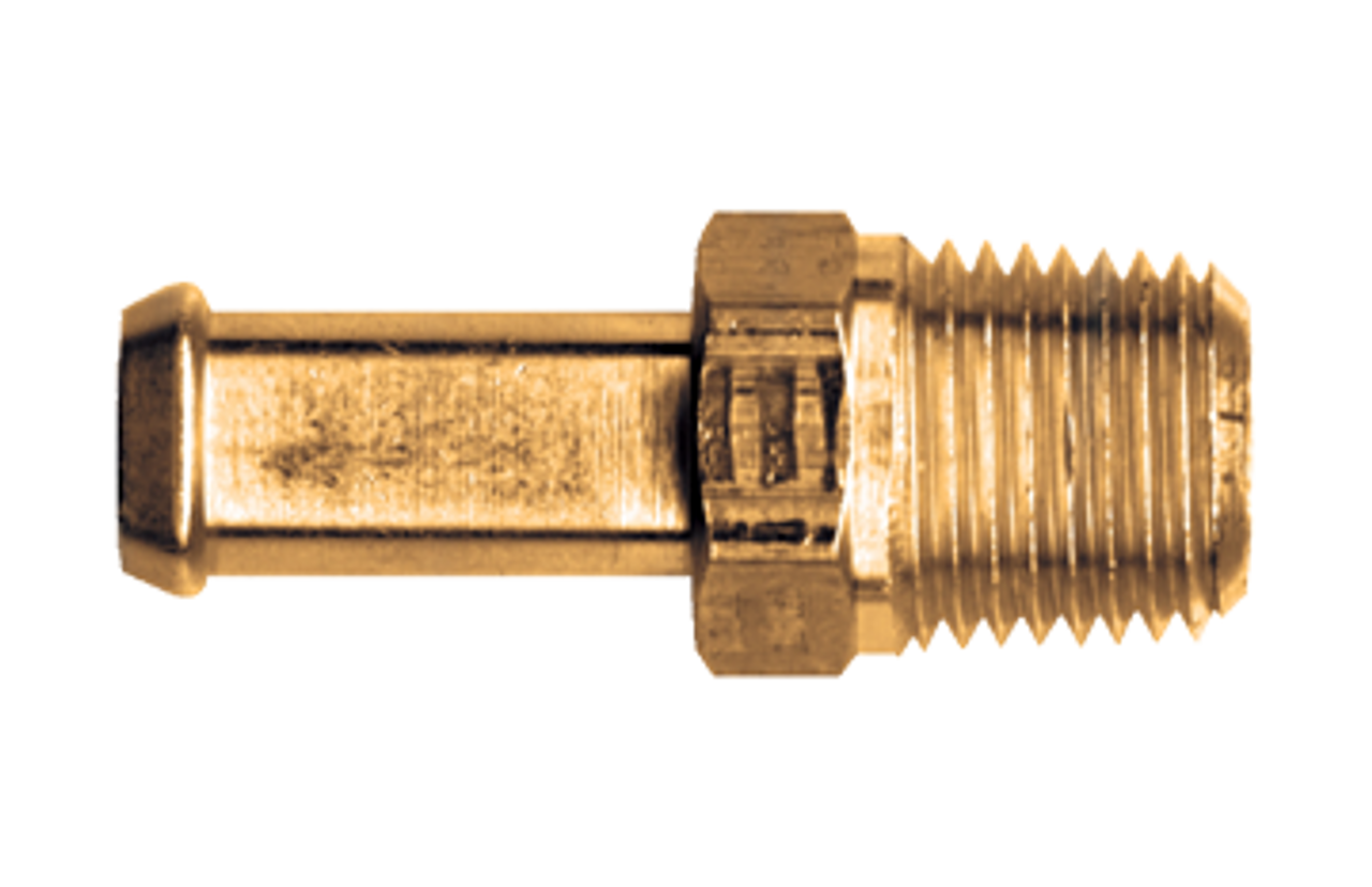 5/8 x 3/8" Brass Fuel Line Hose Barb - Male NPT Connector  325-10C