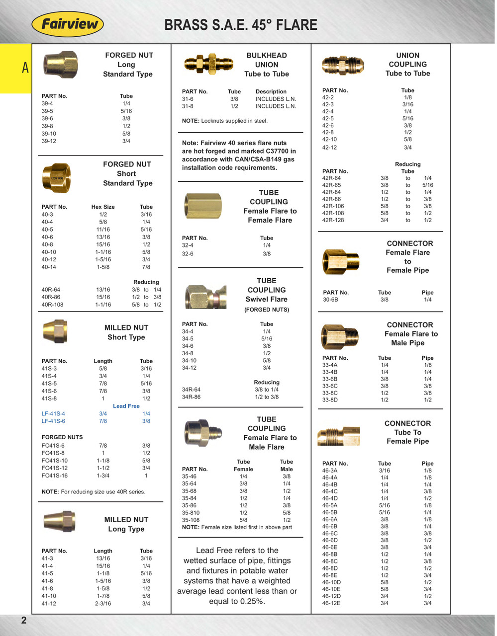5/16" Brass Dual Swivel 45° SAE Coupler  34-5