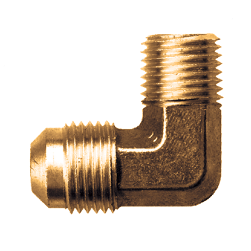 1/2 x 1/2" Brass Male 37° JIC - Male NPT 90° Elbow  3749-8D