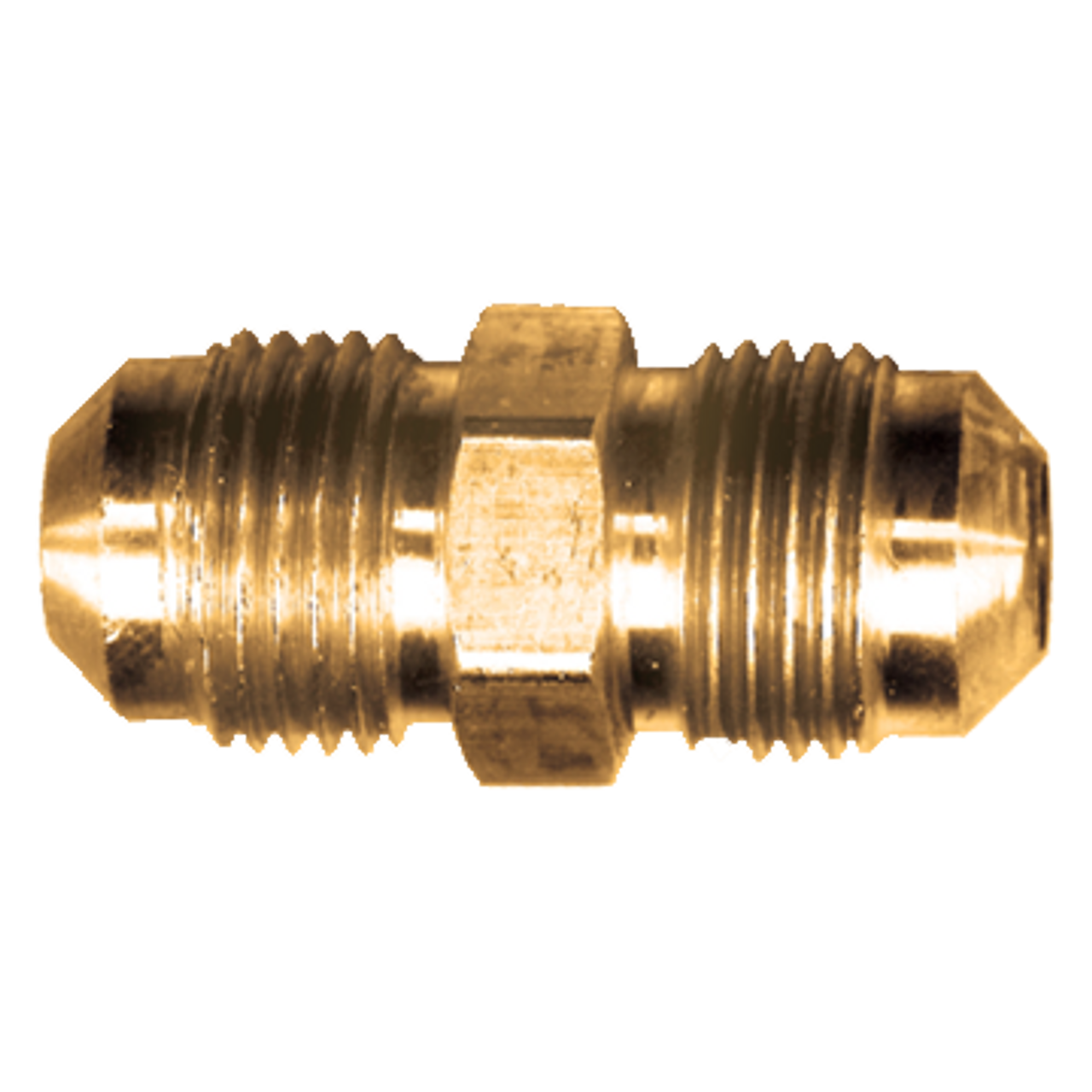 1/2 x 3/8" Brass Male 45° SAE Flare Reducing Union  42R-86