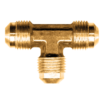 1/2 x 1/2 x 1/4" Brass Male 45° SAE Flare Reducing Tee  44R-84