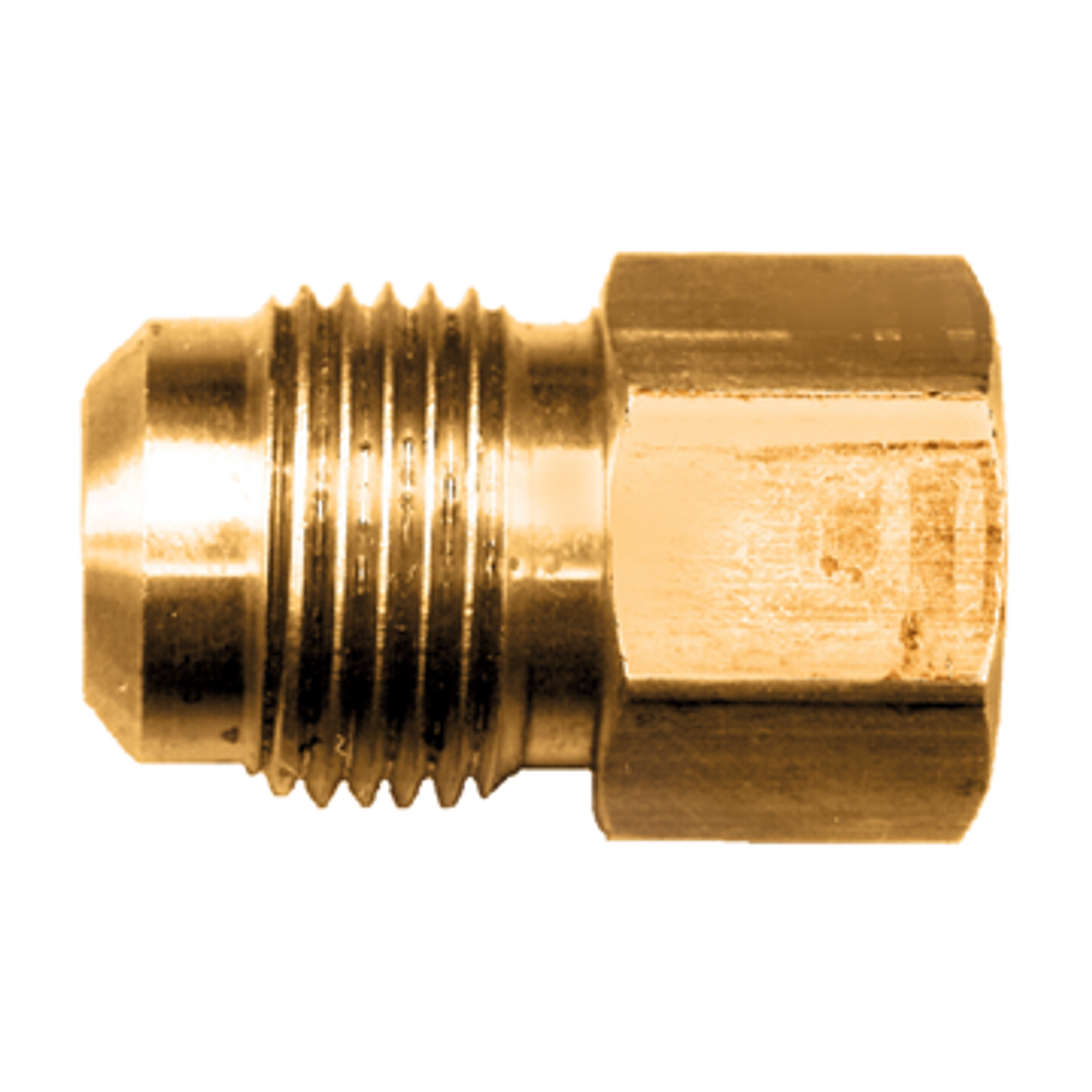 3/4 x 3/4" Brass Male 45° SAE Flare - Female NPT Connector  46-12E