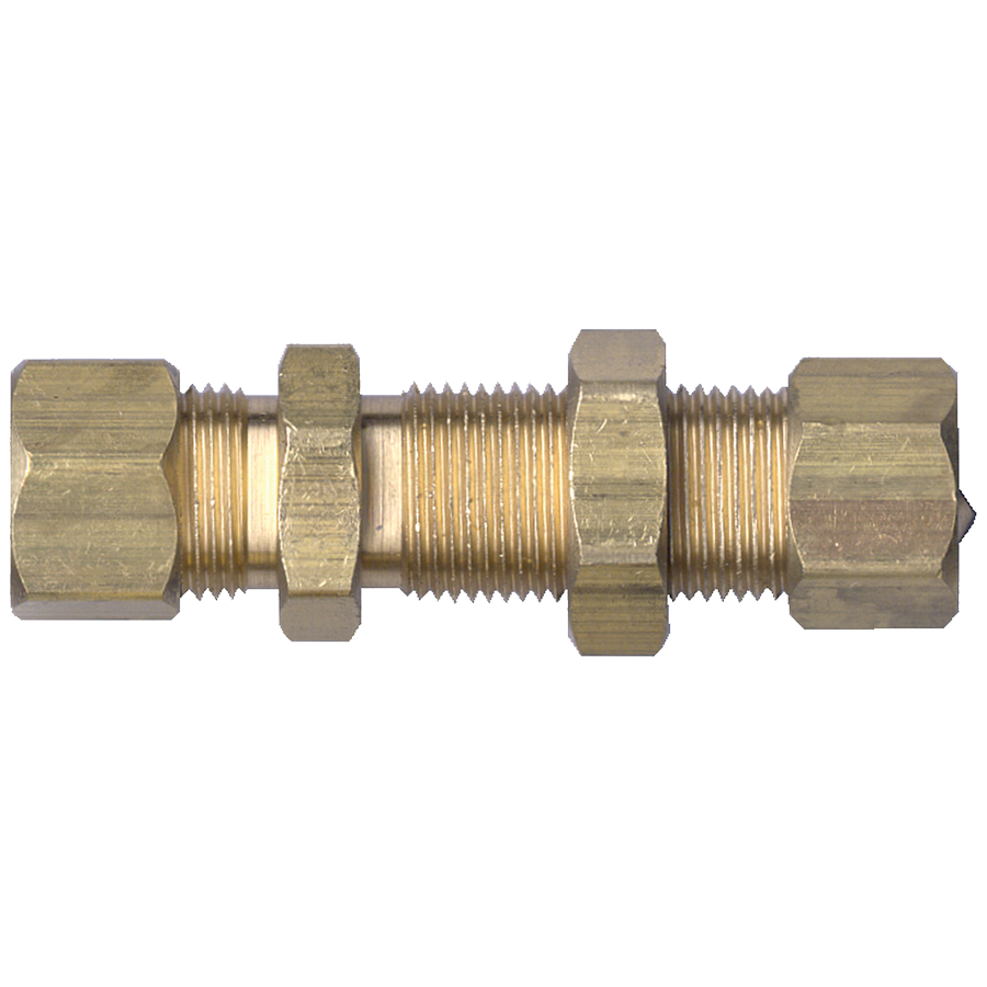 3/8" Brass Compression Bulkhead Union  77-6