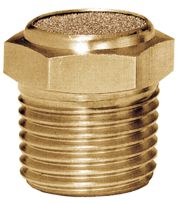 1/4" Male NPT Sintered Bronze Low Profile Breather Vent  BBV-B