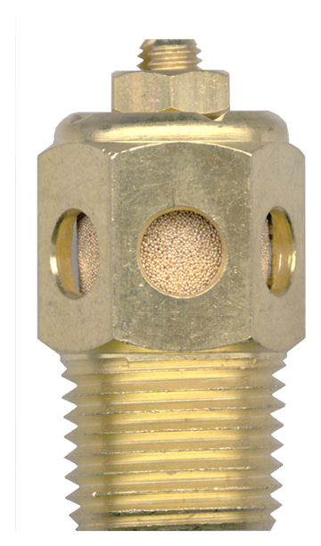 1/2" Brass Male NPT Speed Control Muffler  BSCM-D