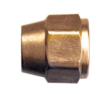 3/8" Forged Brass 45° SAE Short Nut  FO41S-6