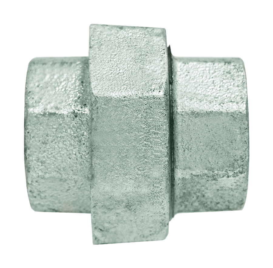4" Sch. 40 Galvanized Iron Female NPT Union  GI-104-S