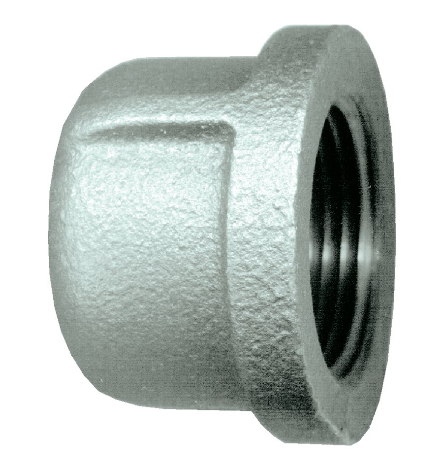 4" Sch. 40 Galvanized Iron Female NPT Cap  GI-108-S