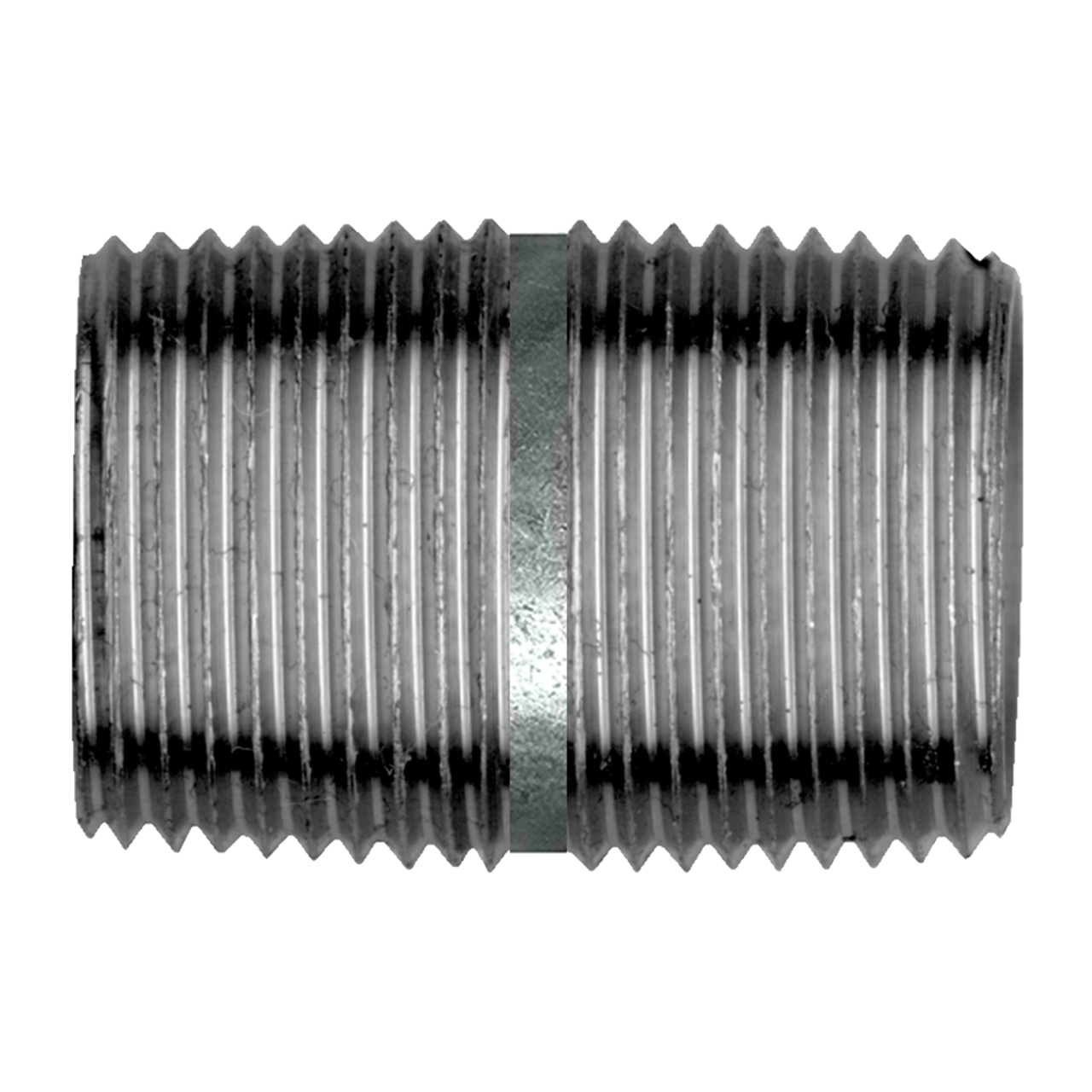 3/8" Sch. 40 Galvanized Male NPT Close Nipple  GI-112-C