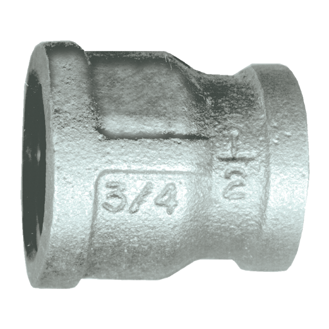 3/8 x 1/8" Sch. 40 Galvanized Iron Female NPT Reducer Coupler  GI-119-CA