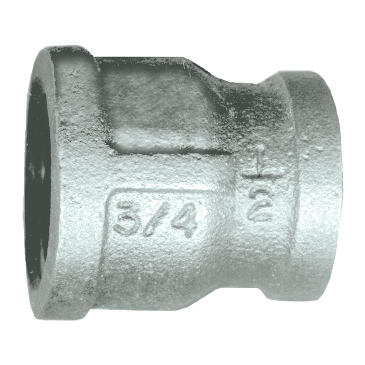 1 x 3/4" Sch. 40 Galvanized Iron Female NPT Reducer Coupler  GI-119-HE