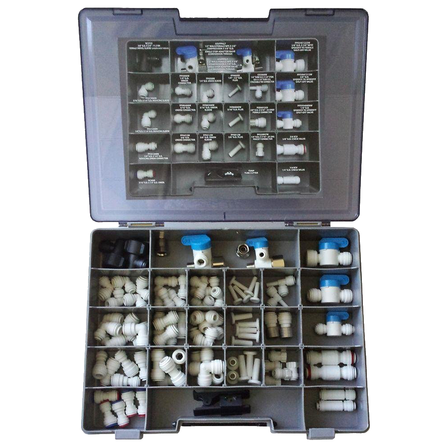 John Guest® White Polypropylene Push-To-Connect Installation & Service Kit  KIT-ISRK