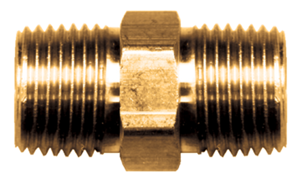 3/8" Lead Free Brass Male NPT Hex Nipple  LF-122-C