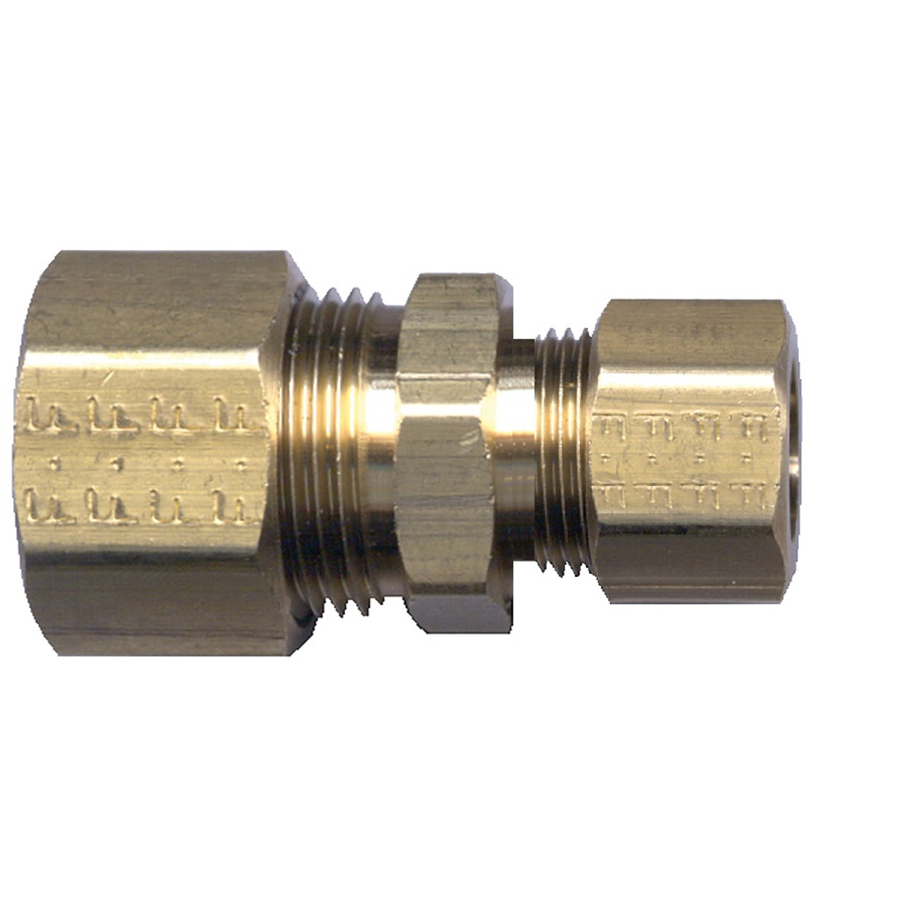 5/8 x 3/8"  Lead Free Brass Compression Reducing Union  LF-62R-106