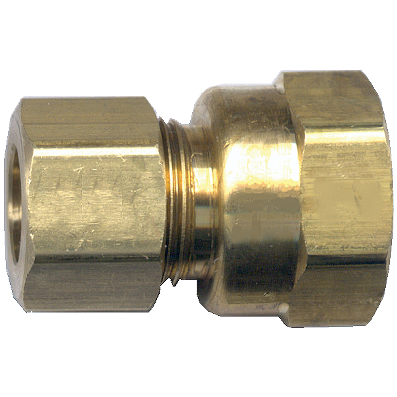 5/8 x 1/2" Lead Free Brass Compression - Female NPT  Connector  LF-66-10D