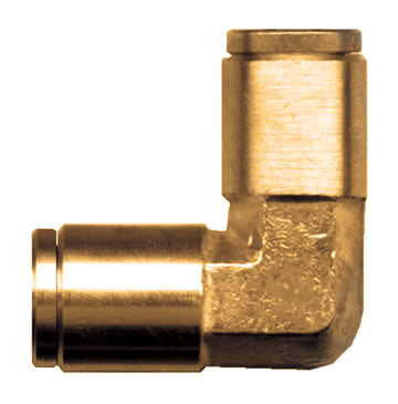 3/8" Brass Push-To-Connect 90° Elbow  PC65-6