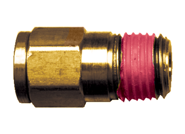 1/8 x 1/16" Brass Push-To-Connect - Male NPT Connector  PC68-2X1