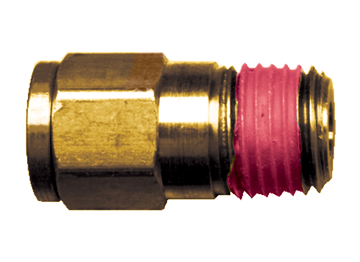 3/8 x 1/8" Brass Push-To-Connect - Male NPT Connector  PC68-6A