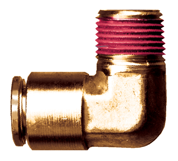 1/4 x 1/4" Brass Push-To-Connect - Male NPT 90° Elbow  PC69-4B