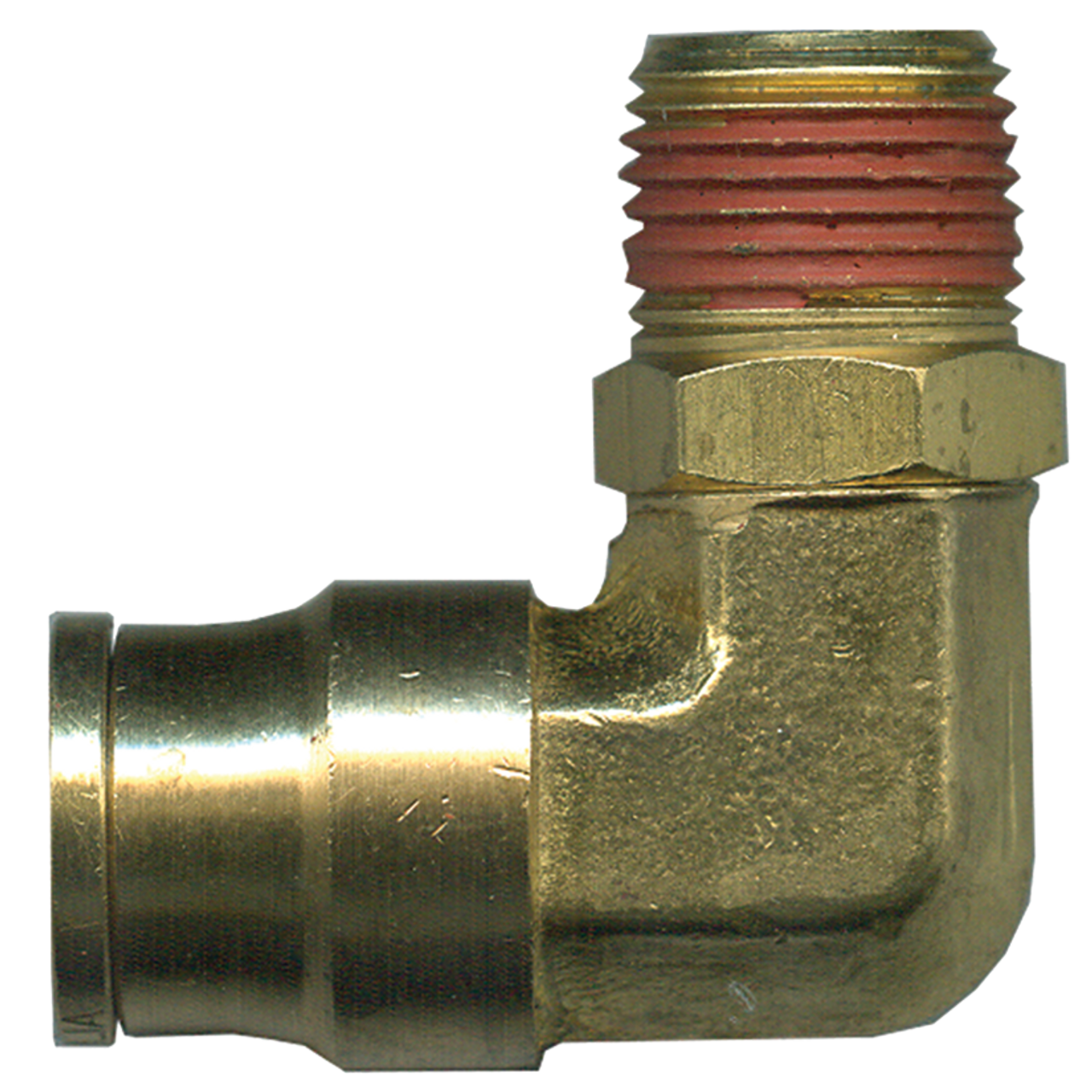 1/8 x 1/8" Brass Push-To-Connect - Male NPT Swivel 90° Elbow  PC69SW-2A