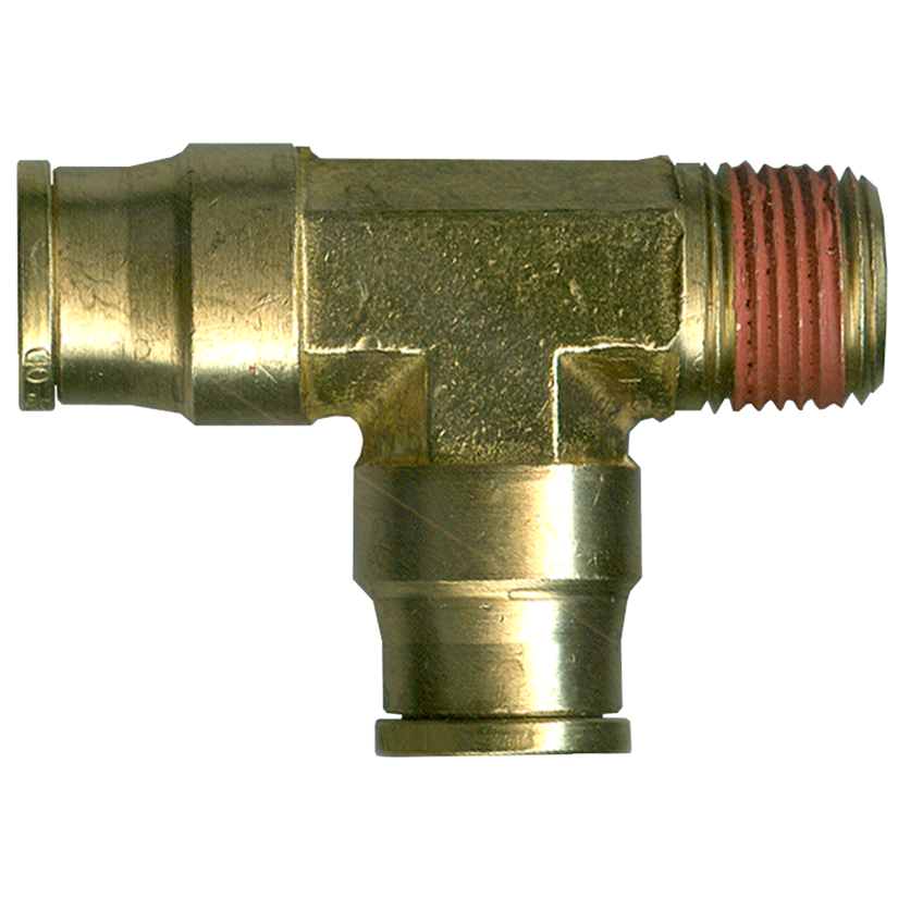 3/8 x 3/8 x 3/8" Brass Push-To-Connect - Male NPT - Push-To-Connect Tee  PC71-6C