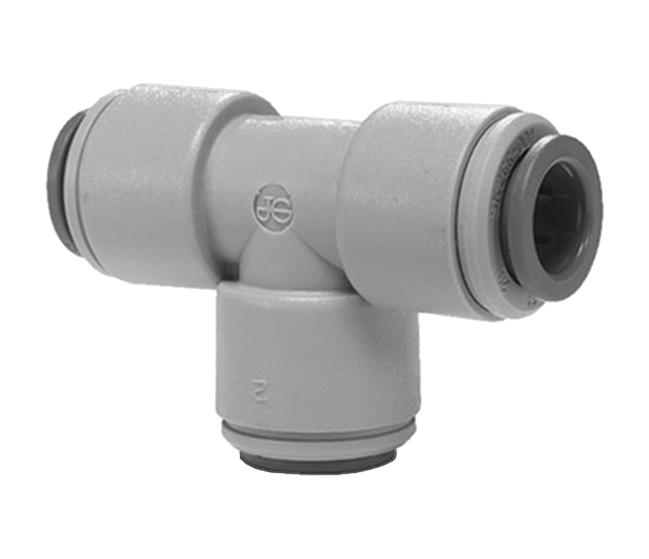 22mm JG® Black Acetal Push-To-Connect Tee  PM0222E