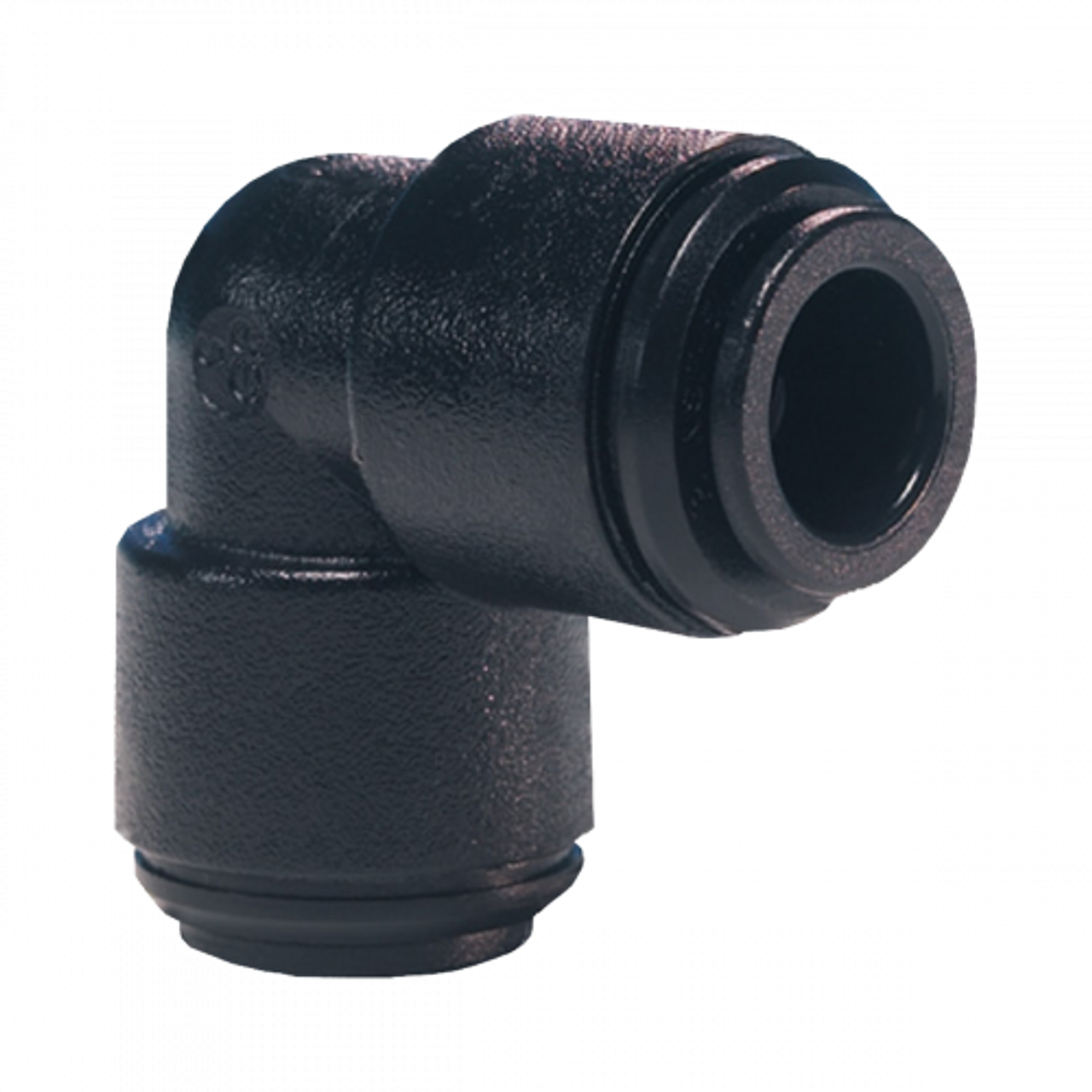 22mm JG® Black Acetal Push-To-Connect 90° Elbow  PM0322E