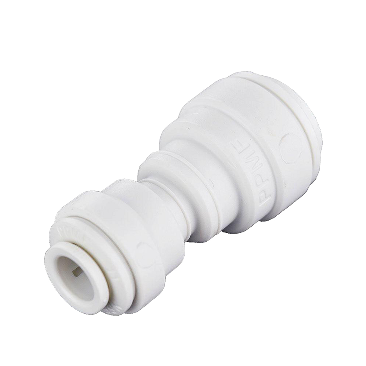 1/4" JG® White Polypropylene Push-To-Connect Union  PP0408W