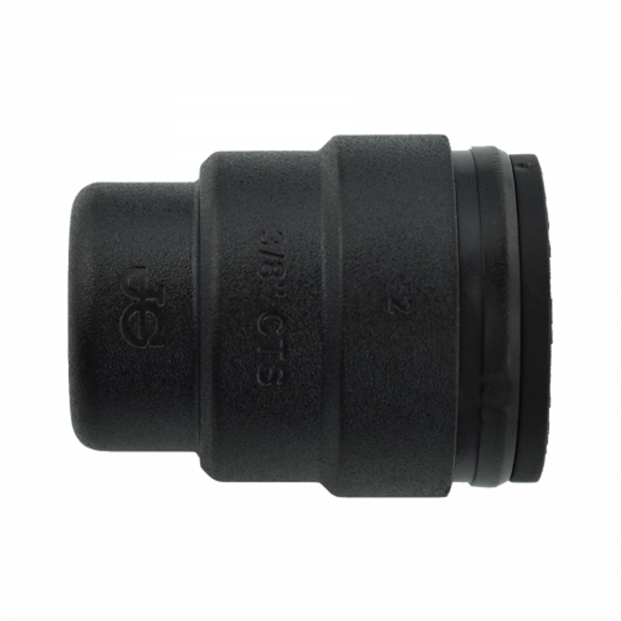 1/2" JG® Black Polysulfone CTS Twist Lock Sealing End Cap  PSEI4620E