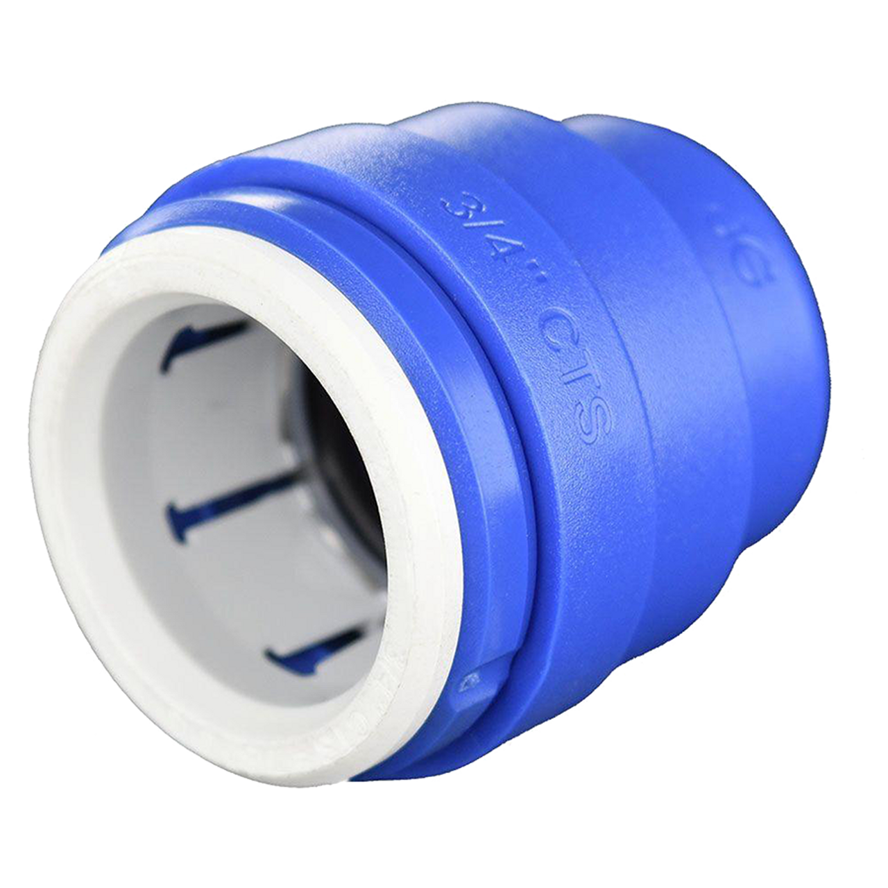 3/4" JG® Blue Polysulfone CTS Twist Lock Sealing End Cap  PSEI4628B