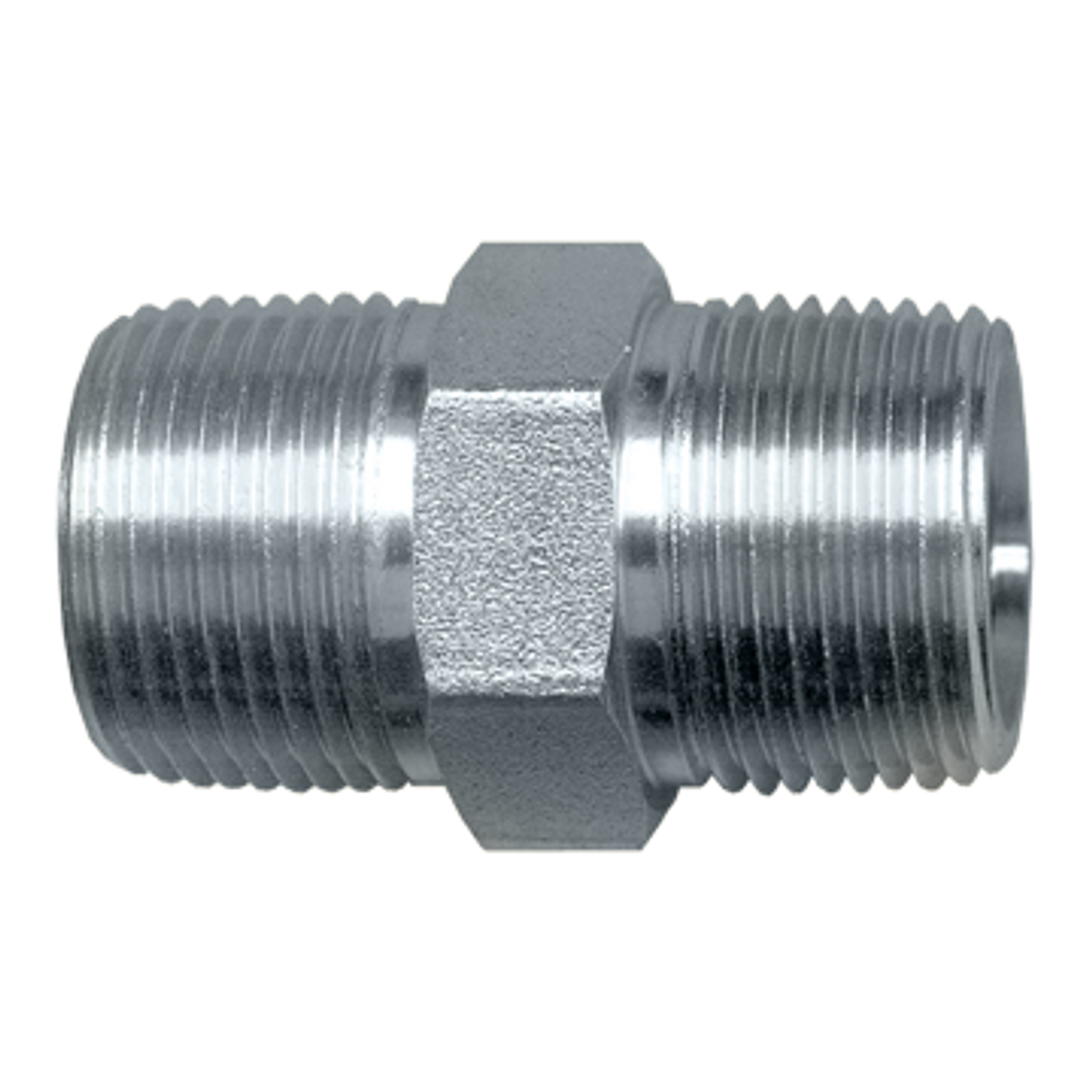 1/2 x 1/4" Steel Male NPT Reducing Hex Nipple  S1022-DB