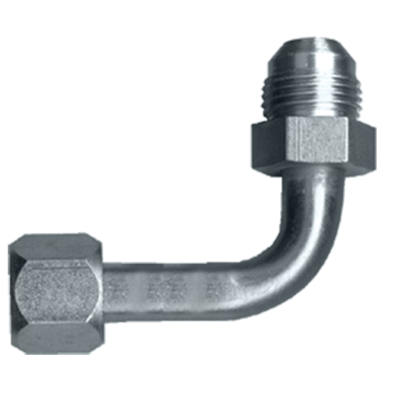 3/4 x 3/4" Steel Female 37° JIC - Male 37° JIC 90° Long Drop Bent Tube Elbow  S3549LBT-12