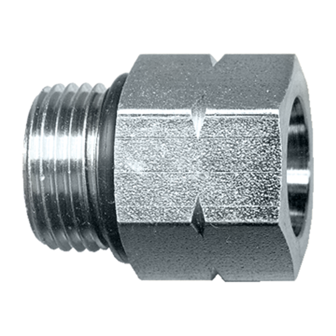 9/16"-18 x 9/16"-18 Steel Male ORB - Female ORB Connector  S3623-6