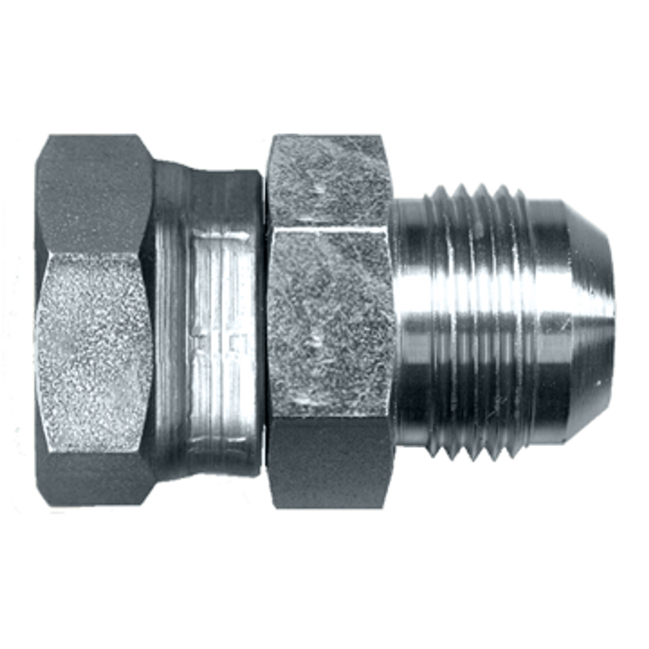 9/16"-18 x 1/4" Steel Female ORFS Swivel - Male 37° JIC Connector  S3937F-4