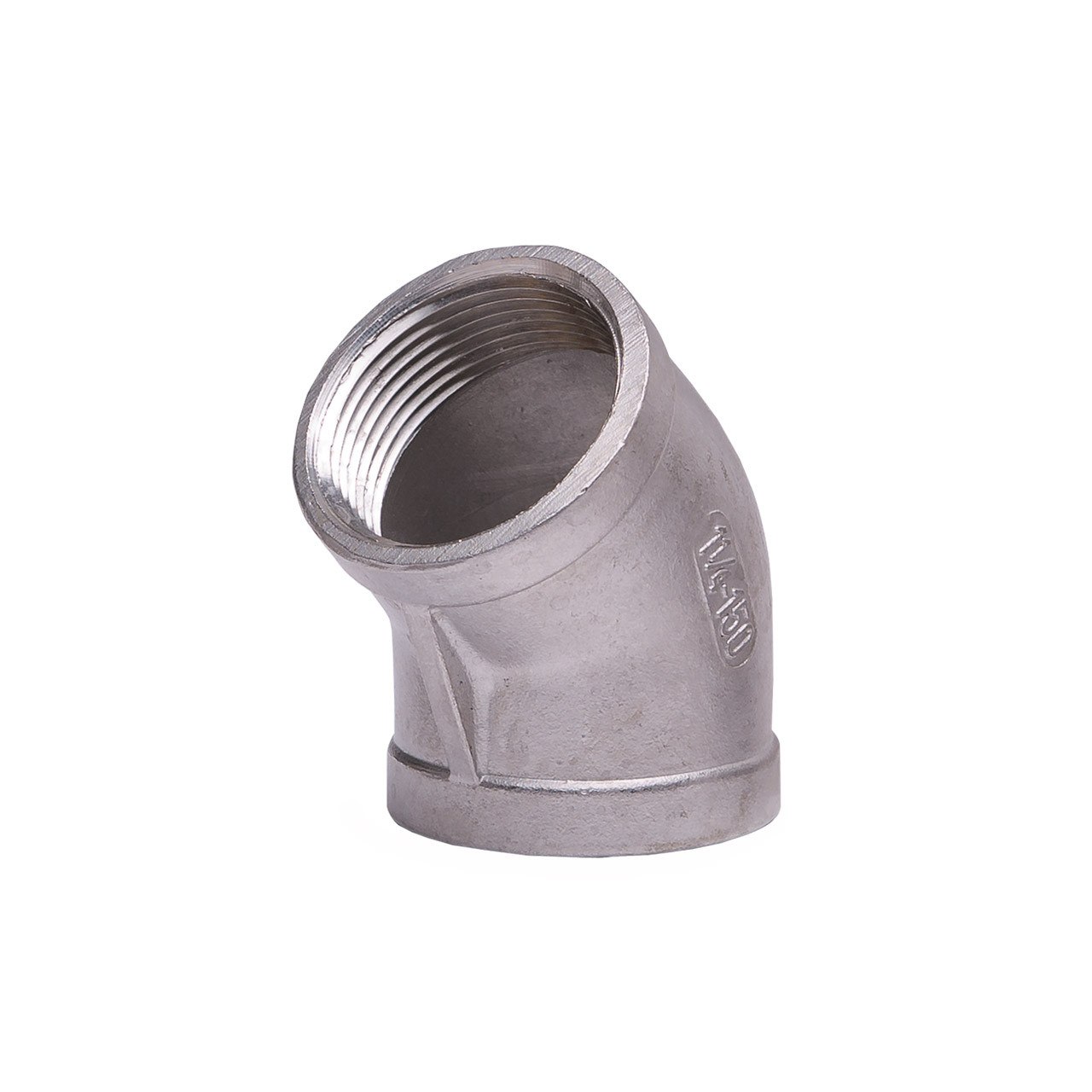 1" Stainless Steel 316 Female NPT 45° Elbow  SS105-H